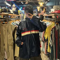 アディダス adidas USA ネイビー ウィンドブレーカー