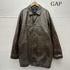 カウレザーOLD GAP レザーコート ブラウン XL相当#799 育て甲斐のある名作！～OLD GAP レザーカーコート～[2025.12.04発行