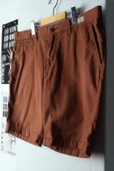 (2XL-3XL) Tommy Hilfiger トミーヒルフィガー ハーフパンツ パンツ オーバーサイズ ブラウン コットン-1E72