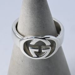 美品 GUCCI インターロッキングG ワイド リング #22 21号 - メルカリ