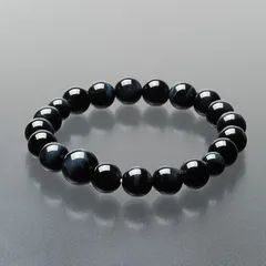 【新品】 仏壇屋 滝田商店 特選腕輪念珠 天然石ブレスレット◆青虎目石 10mm玉 内周約18cm◆数珠ブレスレット・数珠ブレス・腕輪数珠・ブレス数珠・パワーストーン・お守り【滝田商店発行 証明書付】 0