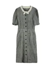 XS MISS BALMAIN 90's 半袖ONE PIECE グレーのサムネイル