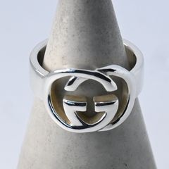磨き済/美品 GUCCI リング 8号/15.2mm インターロッキング SV - メルカリ