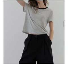 TODAYFUL Compact Ringer Tee グレー TODAYFUL (トゥデイフル）Compact Ringer Tee 即日発送 : RAPTURE