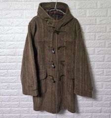 美品】スコッチハウス ハリスツイード ヘリンボーン ダッフルコート