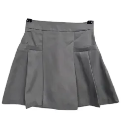 MAJESTIC LEGON グレー ミニスカート 24インチ ポリ