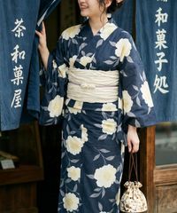 Dita 洋花の薔薇重ね 1人で着られる浴衣5点セット - メルカリ