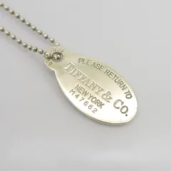 TIFFANY&Co. / ティファニー ◆リターントゥティファニー オーバル ネックレス SILVER 925 【ペンダント/トップ/アクセサリー】【中古】 