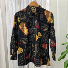 MOSCHINO JEANS モスキーノ ジーンズ 薄手 ポリエステルシャツ - メルカリ