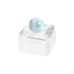 【新品】 【京珠堂】上質AAA 世界3大ヒーリング ドミニカ共和国産 ラリマー 天然石 １粒 (8mm) 0