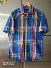 トミーヒルフィガー CHECK 半袖 シャツ L