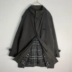バーバリー ロンドン	ステンカラーコート	ノバチェック　キルティングライナー付き BURBERRY LONDON L・XL相当
