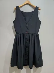 1+1 American Apparel) ブラック ノースリーブ ミニ ONE PIECE Mのサムネイル