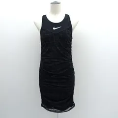 NIKE / ナイキ ◆キャミワンピース/ドレス/メッシュ/総柄/ブラック/サイズS 【LADY/女性/婦人】 レディースファッション【中古】 のサムネイル