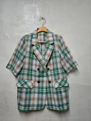 CHECK 半袖 ジャケット