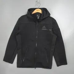 メンズ adidas アディダス ジップアップ フーディー ブラック S