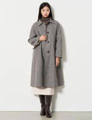 美品 COHINA ヘリンボーンチェスターコート ロングコート 山本舞香着用