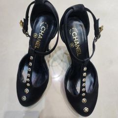 CHANEL ポルカドット フラットシューズ シャネル 38 - メルカリ