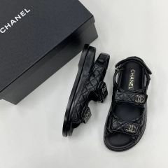 CHANEL キルティング ココマーク サンダル ブラック 36C - メルカリ