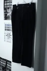 W(L-XL) ポロラルフローレン コットン パンツ ストレートフィット ブラック 限定モデル - 1B1F