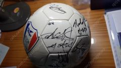 非売品】セレッソ大阪 森島寛晃 直筆サインボール 2001年 当選通知書付