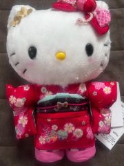 浅草限定 ハローキティ 着物ぬいぐるみ 桜 振袖 21cm - メルカリ