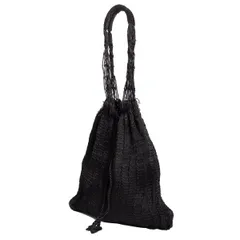ワイズ×ダッズィ Y's×dutzi ハンドニットバッグ 黒のサムネイル