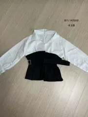 ミニベルトカラーブラウス