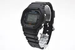 カシオ Casio G-SHOCK DW-5600E メンズ腕時計 デジタル表示 ブラック スクエア 樹脂ケース シリコンベルト 耐衝撃構造 2000年代