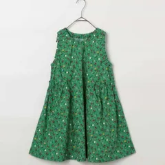 p.premier イロチ買いしたい総柄フレアワンピース 110 120㎝ グリーン 子供服 ワンピース 花柄 P317016のサムネイル