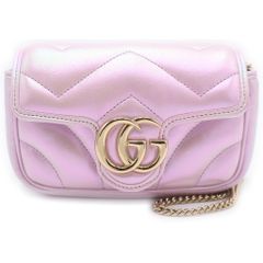 GUCCI GGモノグラム ショルダーバッグ ピンク - メルカリ