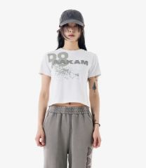 BEEDEN COMPACT GLITTER PRINT TEE グレー - メルカリ