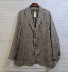 タグ付新品未使用 Loro Piana リネン混 テーラードジャケット 背抜き