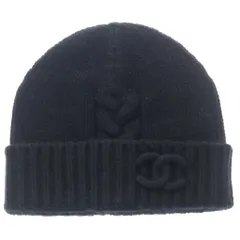 CHANEL (シャネル) 25AW Cashmere Beanie ココマーク カシミヤニットビーニー ニット帽 帽子 ブラック
