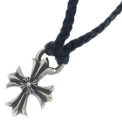 CHROME HEARTS クロムハーツ レザー CHクロス ブレードネックレス