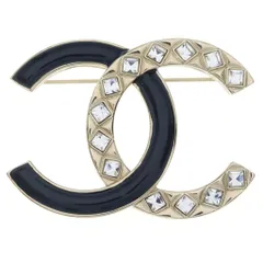 CHANEL (シャネル) ココマーク ブローチ ピンバッジ ゴールド×ブラック B19Aのサムネイル