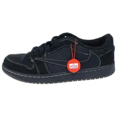 NIKE (ナイキ) ×TRAVIS SCOTT AIR JORDAN 1 LOW OG SP BLACK PHANTOM エアジョーダン1 ブラックファントム ローカットスニーカー ブラック US9.5/27.5cm DM7866-001