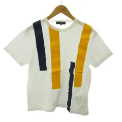コムデギャルソンオム COMME des GARCONS HOMME AD2015 Tシャツ テープ ライン 半袖 S 白 ホワイト 0321