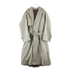 BALENCIAGA (バレンシアガ) 21AW OVERSIZED TRENCH COAT オーバーサイズ 裏地チェック ロングトレンチコート ベージュ 675422 TKP04のサムネイル