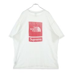 Supreme ノースフェイス コラボ Tシャツ L ホワイト グラデロゴ - メルカリ