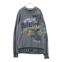 DOLCE & GABBANA (ドルチェアンドガッバーナ) グラフィック プリント スウェット トレーナー グレー G9MG6Tのサムネイル