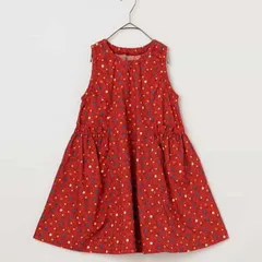 p.premier イロチ買いしたい総柄フレアワンピース 100 110㎝ レッド 子供服 ワンピース 花柄 P317016のサムネイル