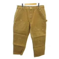 カーハート carhartt 125周年 ダブルニー ペインターパンツ ルーズ ダック生地 USA製 38×28 ベージュ 0109