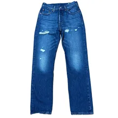 LEVI'S 501 150th Anniversary Edition テーパードデニム ダメージ加工 インディゴ サイズ25 レディースS リーバイス アニバーサリーエディション