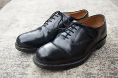 BRITISH MILITARY イギリス軍 OFFICER DRESS SHOES オフィサー ドレスシューズ プレーン 内羽根 ガラスレザー 黒 ブラック UK6 / 24.5cm相当【W3491-UK6-1】のサムネイル