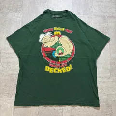 O-1736 キャラクター Popeye Your Halls Are Gonna Get Decked ポパイ グラフィックプリントTシャツ サイズXLのサムネイル