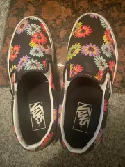 VANS フラワー スリッポン
