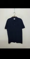 (M) ラコステ 半袖 カラーTシャツ ネイビー ポロ ピケ Tシャツ 日本版