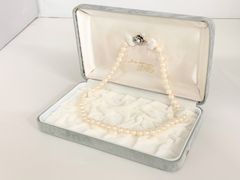 5連パールネックレス シルバー刻印 ケース 保証書付き 生前整理品 