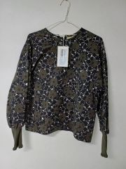EBONY 花柄刺繍シアーブラウス ハイネック サイドリボン - メルカリ